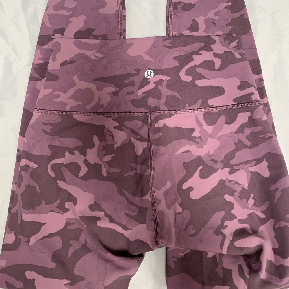 Lululemon Wunder Under Pink Camo Leggings